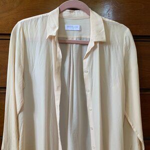 Everlane slim silk shirt
